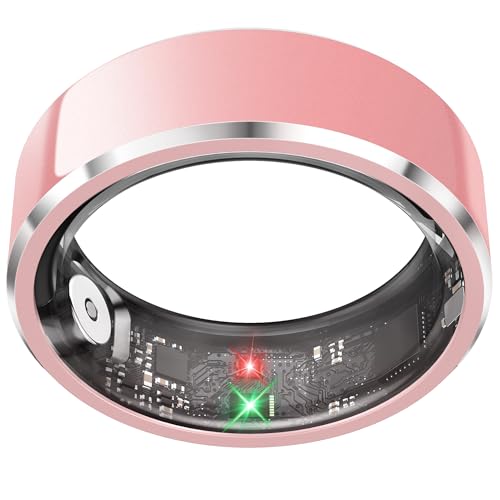 Smart Ring for Women,Fitness & Activity Tracker with Blood Oxygen/Heart Rate Monitor, Sleep Tracker, Step Counter, IP68 Wa...