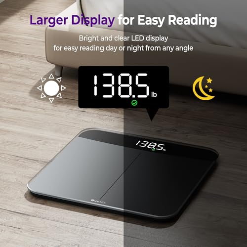 Ovutek Bathroom Scales Digital Weight, Topnotch Quality 450lb Weight Scale, Most Accurate to 0.05lb, Automatic Weighing Sc...