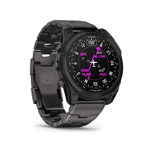 Garmin D2™ Mach 2 – 51 mm, Premium Aviator Smartwatch with GPS, Advanced Flight Maps, LED Flashlight, Built-in Microphone/...