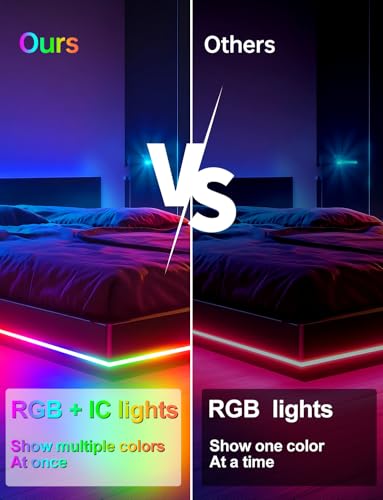 Lucienstar Neon Rope Lights, Smart RGB+IC Neon Light Strip, Voice Control via Alexa, Google Assistant, Flexible Custom DIY...