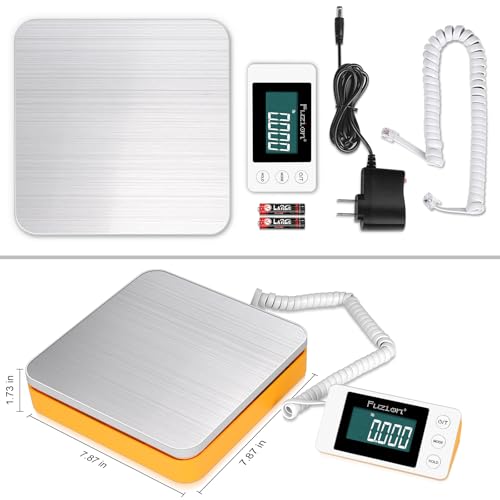 Fuzion Shipping Scale - Digital Postal Scale 110LB x 0.1oz, Large LCD Display, 5 Units, Scale for Packages, Postage - Dual...