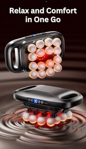 LEVILO 16 Head Massage Gun Deep Tissue for Neck, Shoulder, Back Massager – Massager Gun for Muscle Recovery – Quiet, Porta...