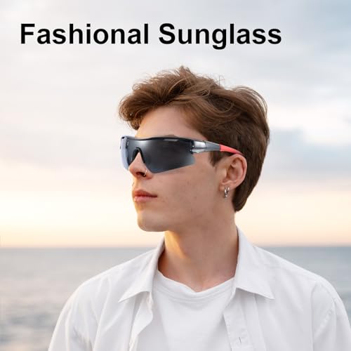 ANLIOTO 4 Pack Sports Sunglasses for Men Women, Youth Baseball Lightweigh UV Protection Sun Glasses for Cycling Running Fi...