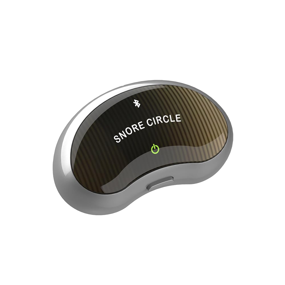 SNORE CIRCLE Smart Throat Anti Snoring Device Plus - Snore Stopper Effective Snoring Solutions Snore Reduction Sleep Aids with APP Records and Analyzes Sleep Datas