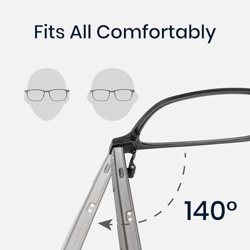 Dymesty Smart AI Glasses for Men & Women,Titanium Frame,Real-Time Translation, Meeting Recording, AI Assistant with ChatGP...