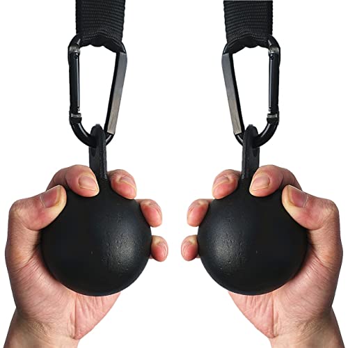 Lights Mountain Pull Up Grips Set with Hanging Straps and Strong Carabiner, Finger Strengthener，Forearm, Biceps, Ninja War...