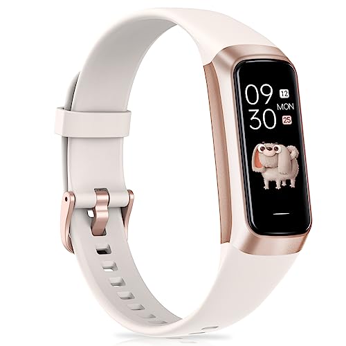 Fitness Tracker with 24/7Heart Rate, Blood Pressure, Sleep Tracking, Calorie, Activity Tracker with 1.1" AMOLED Color Scre...