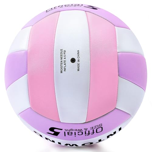 INTOWIND Volleyball Soft Touch Volleyballs Beach Volleyball Outdoor Indoor Volleyballs Beach Park Gym Games Training Offic...