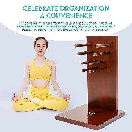 Yoga Wheel Storage Rack – Storage Compatible for Chirp Wheels and Yoga Wheels, Organize Your Back Roller Wheels, Fits all ...
