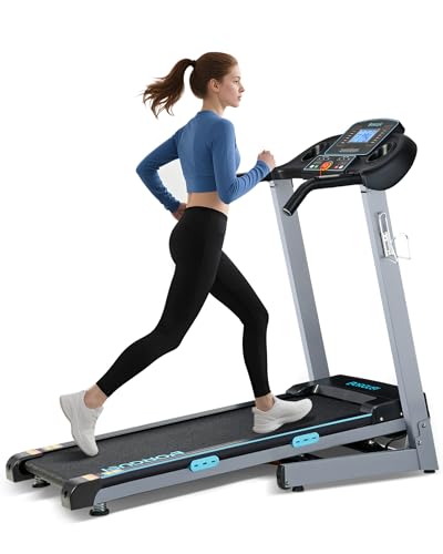 BORGUSI Treadmill with Auto Incline - 300 lb Capacity, 3.0HP Folding Electric Treadmill Up to 8.5 MPH Speed, Running Machi...