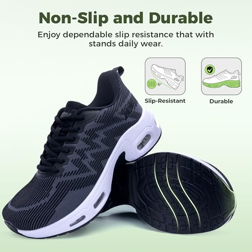 GyeBea Wide Toe Box Shoes Women Arch Support Walking Shoes Plantar Fasciitis Orthotic Tennis Sneakers