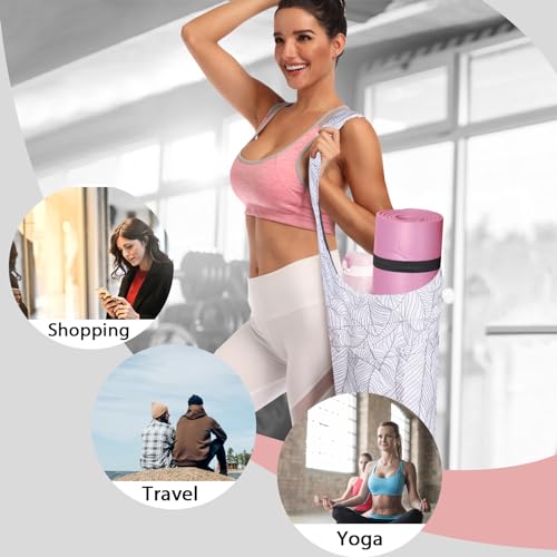 IwIeIaIrI Yoga Mat Bag for Women with Large Size Pocket and Zipper Pocket,Yoga Gifts Accessories with Adjustable Shoulder ...