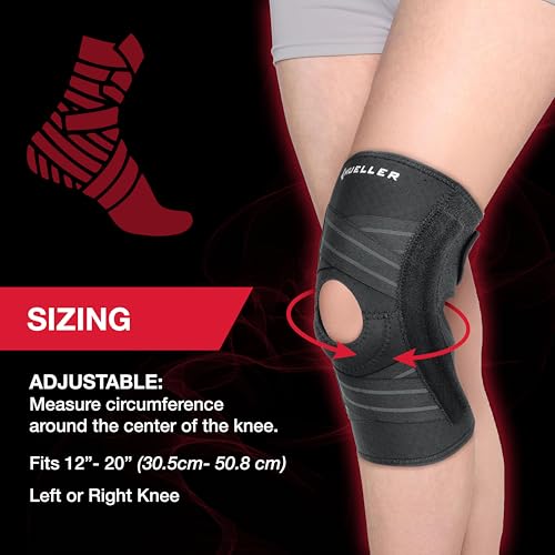 MUELLER Sports Medicine Self Adjusting Knee Brace for Men and Women, Knee Stabilizer for Compression and Pain Relief Suppo...