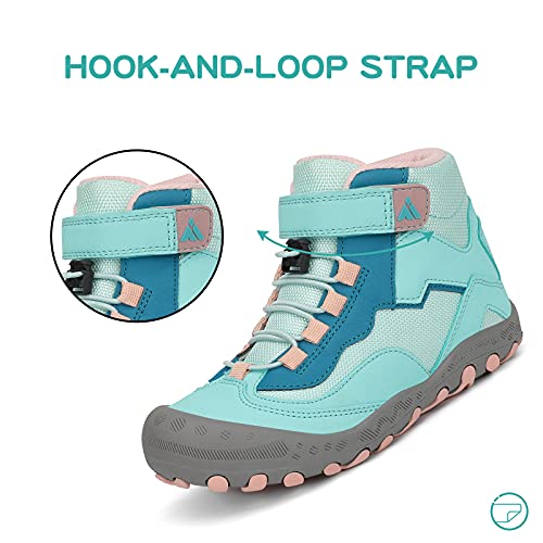 Mishansha Kids Water Resistant Hiking Boots, Boys Girls Anti Collision Anti-Skid Athletic Outdoor Adventure Trekking Shoes