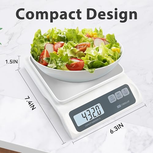 CYBERGIANT 13lb/0.1g Precision Digital Food Scale - Meal Prep Kitchen Baking & Espresso Coffee - Gram Scale with Stainless...