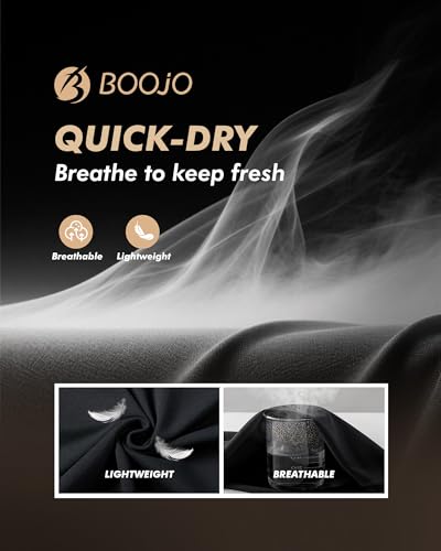 BOOJO 5 Pack Compression Shirt Men - Sleeveless Tank Top Workout Athletic Gym Quick Dry Base Layer Udershirts for Running
