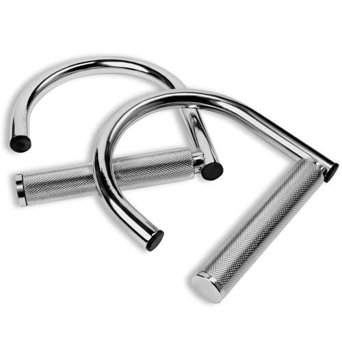 Yes4All 360 Rotation Metal Resistance Bands, Pull Up Handle with Extra-Gripped Knurled Surface, Heavy Duty Industrial Grad...