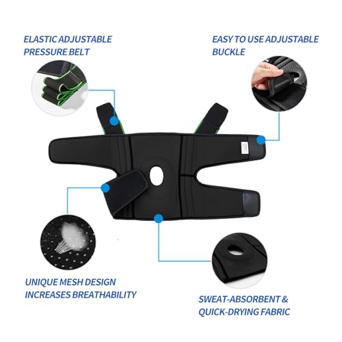 DOUFURT Knee Brace for Women & Men Meniscus Tear, Plus Size Knee Braces for Knee Pain Relief, Arthritis, Compression Knee ...