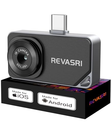 REVASRI Thermal Camera for iPhone and Android, 320×240 Super IR Resolution Thermal Imaging Camera, -4℉ to 842℉ Temp Range,...