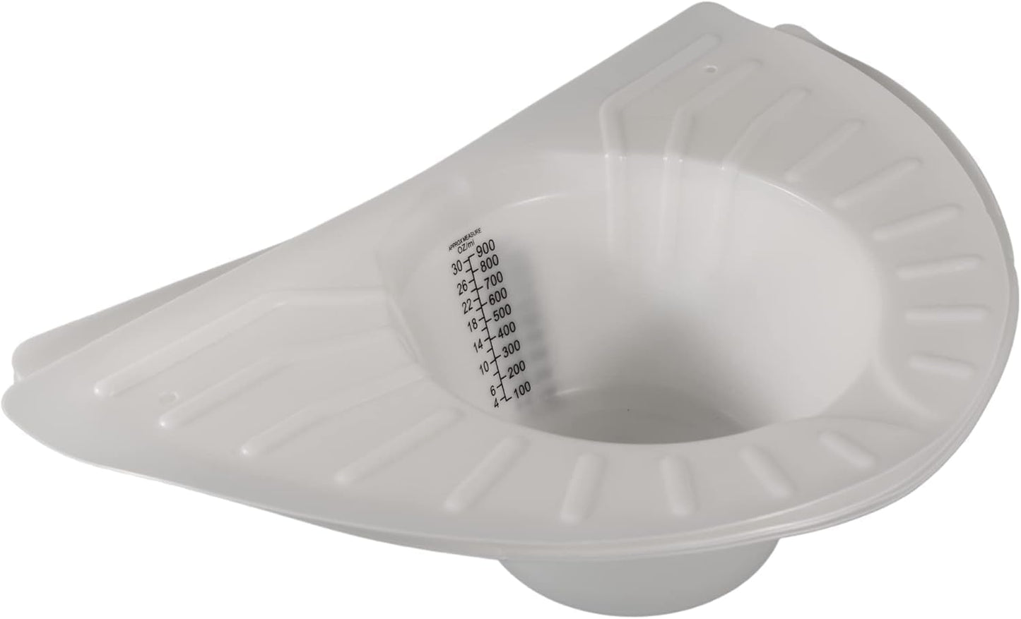 Vakly Graduated Specimen Collector Pans [Pack of 1] Toilet Nursing Hat for Urine, Vomit & Stool Collection Fits Over Toilets and Commodes - 30 oz for Women and Elderly