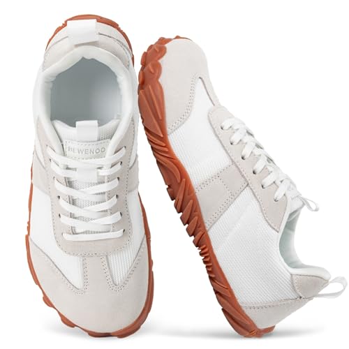 Bewenoo Hike Barefoot Shoes Sneakers for Womens Mens Minimalist Trail Running Footwear Hiking Grounding Biking Shoes Wide ...