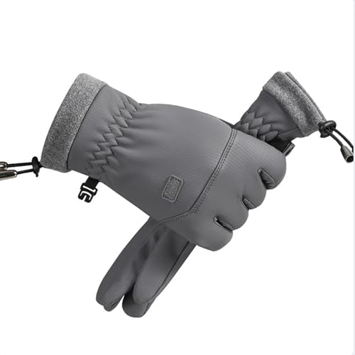 CLeemuziN Men Winter Ski Gloves Cold Weather Thermal Cycling Gloves Touchscreen Snowboard Mitts Non-Slip Outdoor Sports Women