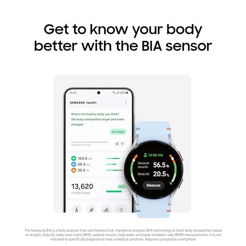SAMSUNG Galaxy Watch FE 40mm GPS, AI Smartwatch w/Fitness Tracking, BIA Sensor, Personalized HR Zones, Heart Rate Tracker,...