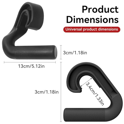 Neutral Grip Pull Up Handles 45° - Angles 90 Grips for Relieve Wrist Stress - Non-Slip Pull Up Grips - for Pull-Ups Deadli...