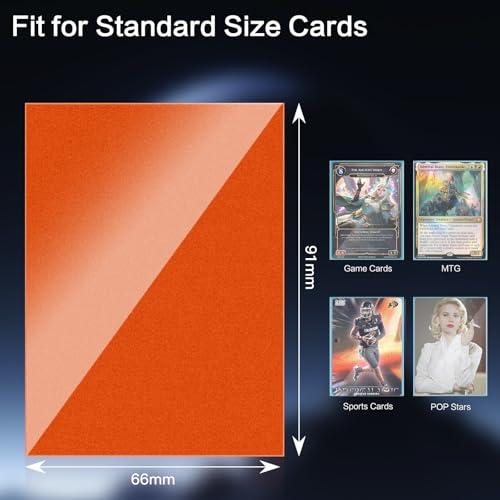 1000 Count Card Sleeves, MTG Card Sleeves for Standard Cards, 10 Colors Trading Cards Sleeves Fit for TCG, Baseball, Footb...