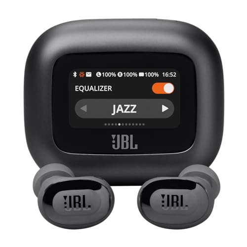 JBL Live Buds 3 - True Wireless Noise-Cancelling Bud-Type Earbuds, 40Hrs Total Playback, Wireless Charging, 6 Mics for Per...