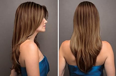 Noriko Angelica Synthetic Wig by Rene of Paris and Wig Lift Comb - Marble Brown - Bundle 2 Items