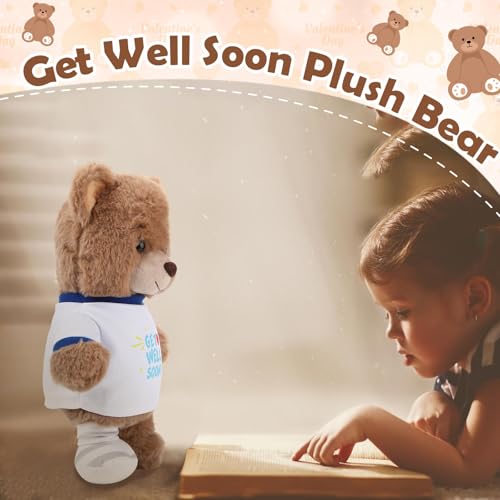 Deekin Get Well Soon Gifts for Kids Injured Recovery Bear Stuffed Animal Gifts Bear for Kids Adult with Broken Arm After S...