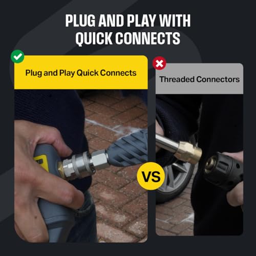 Active Washer Extension Wand for Hard to Reach Areas During car wash at Home and for Professional Detailing - Short Pressu...