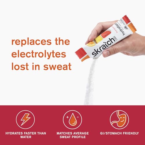 Skratch Labs Hydration Packets - Hydration Drink Mix, Fruit Punch (20ct) - Electrolyte Powder Packets Developed for Athlet...