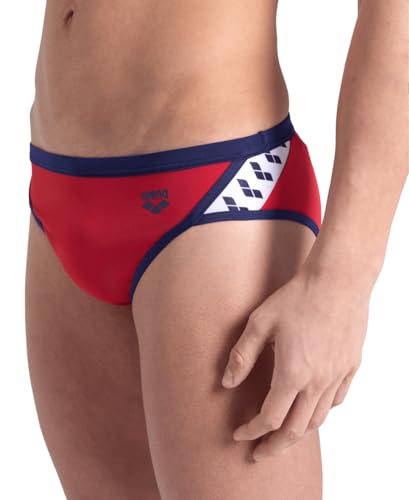 ARENA Men's Icons Solid Swim Briefs Professional Training Swimsuit Sports Trunk