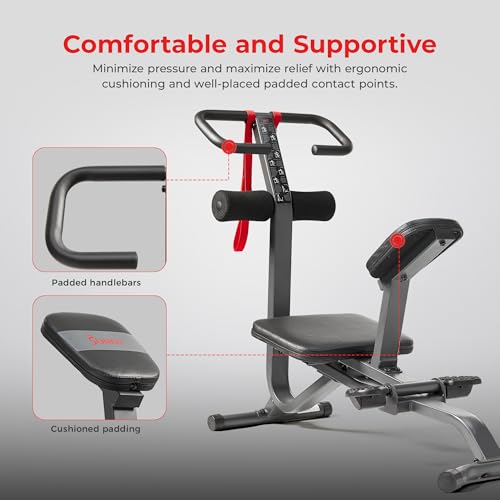 Sunny Health & Fitness Full Body Traction & Stretch Machine for Lumbar Stretching, Flexibility Training, Mobility Support,...