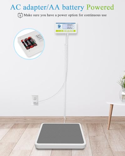 Medical Scale for Body Weight with Digital Display, 660 lb Limit, High Accuracy Medical Grade Floor Scale, Heavy Duty, kg/...