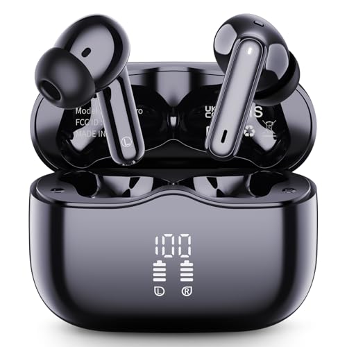 Wireless Earbuds, Bluetooth 5.4 Headphones in Ear with 4 ENC Noise Cancelling Mic, New Wireless Earphones HiFi Stereo Deep...
