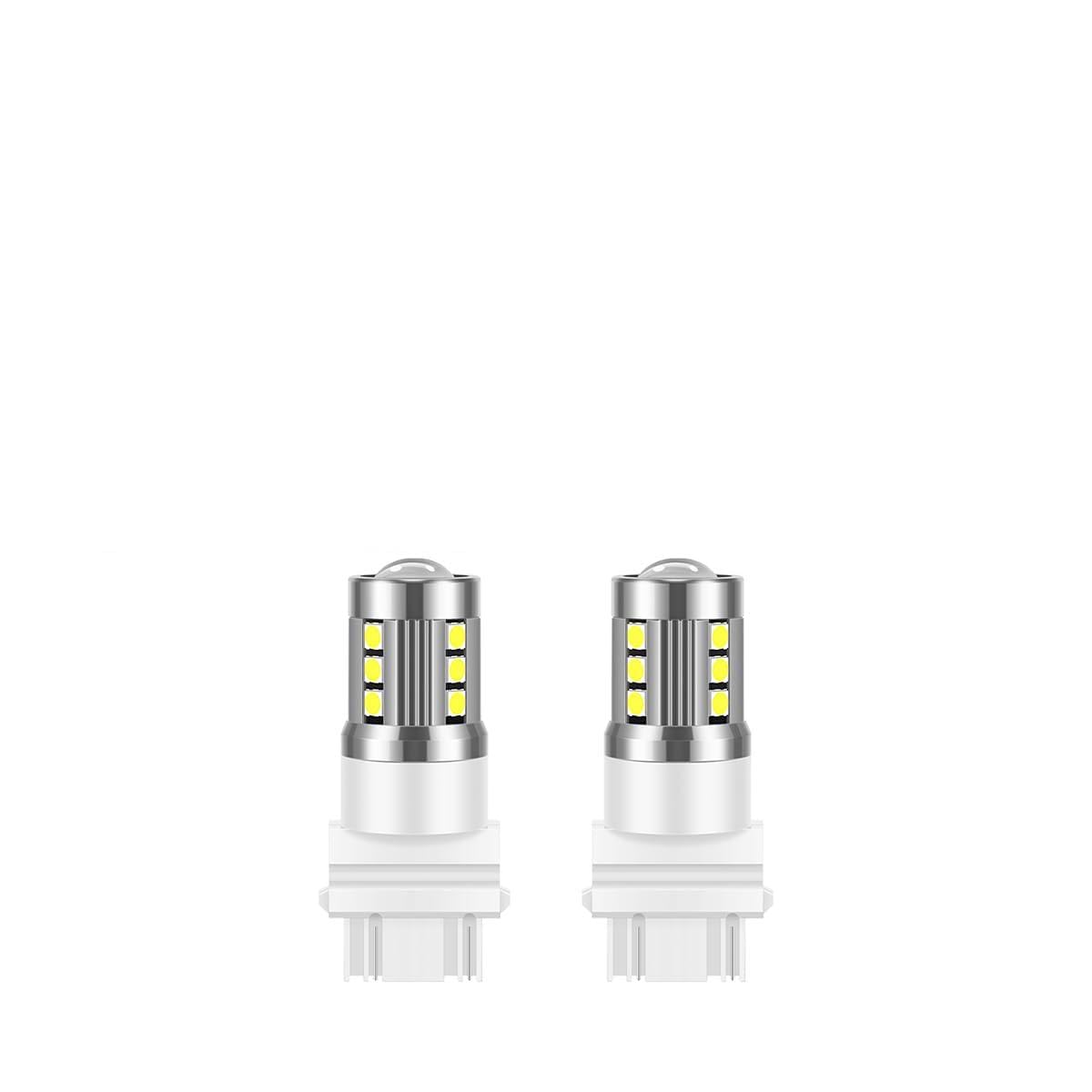Mandark 3156 Led Car Turn Signal Bulbs  2Pcs Super Bright Automotive Front Rear Blinker Light  Brighter Vehicle Marker Parking Lighting Accessories  Universal For Suv Sedan Truck (White)