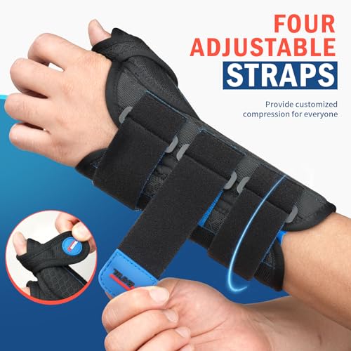 FEATOL 2 Pack Wrist Brace with Thumb Spica Splint for De Quervain's Tenosynovitis, Carpal Tunnel, Tendonitis, Arthritis-Th...