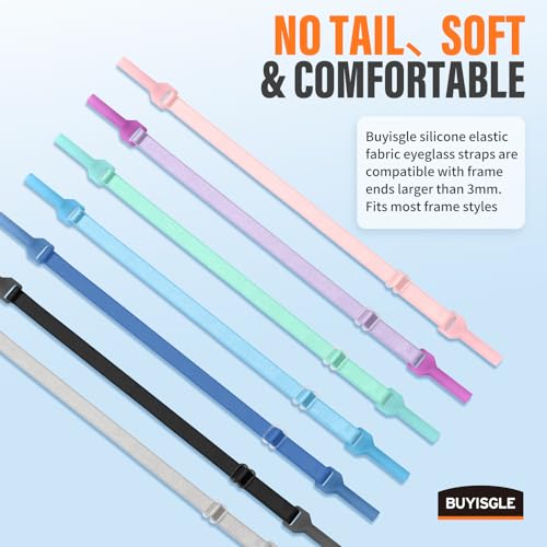 Buyisgle Kids Eye Glasses Strap - No Tail Sunglasses Straps Cords for Boys Toddler and Girls - Eyeglass Holders Around Nec...