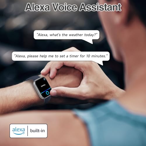 Smart Watch for Women Men with Bluetooth Call, Alexa Built-in Smartwatch, 1.83"DIY Dial Fitness Watch with Sleep Heart Rat...