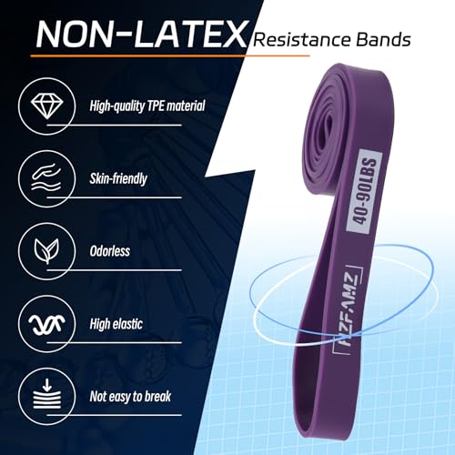 Non Latex Resistance Bands, Pull Up Assistance Bands, Exercise Bands Resistance, Workout Bands Resistance for Men and Wome...