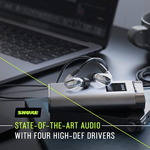 Shure SE846 PRO Gen 2 Wired Sound Isolating Earphones, Secure in-Ear Earbuds, High-End Professional Sound, Hi-Def Four Dri...