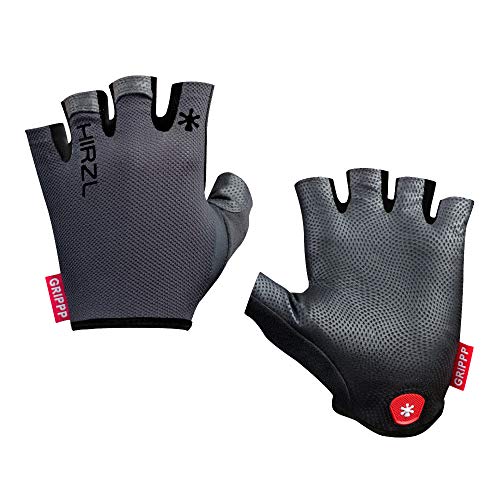 HIRZL Grippp Light SF Leather Bike Gloves, Short Finger, Breathable, Ultra Lightweight, Sweat, Water and Abrasion Resistan...