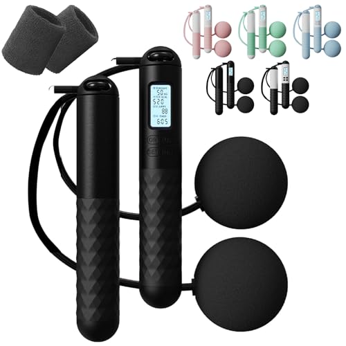 Jump Rope,Skipping Rope With Counter (Gravity Ball With/Without Rope),Gravity Ball Jump Rope,Digital Cordless Jump Rope wi...