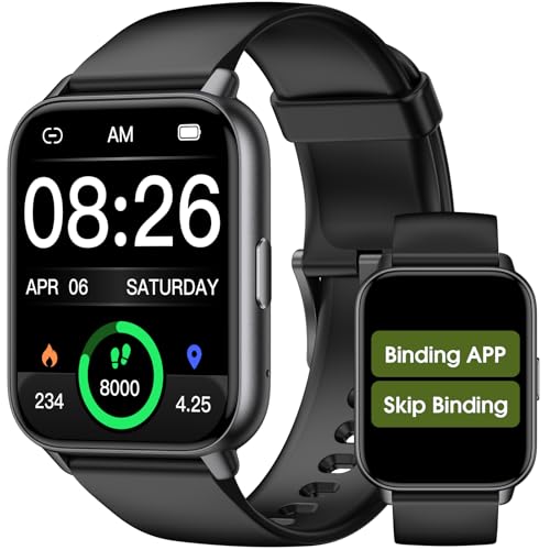 Kummel Smart Watch for Men Women, No App/Phone Required, Fitness Tracker with Pedometer, Bluetooth Call (Answer/Make Cal...