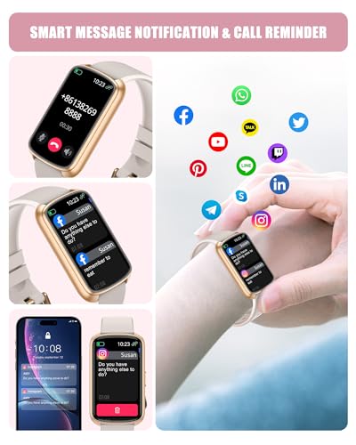 Fitness Tracker, Smart Watch for Women Men with 24/7 Heart Rate/Blood Pressure/Blood Oxygen Monitor,Sleep Tracker,Step & C...