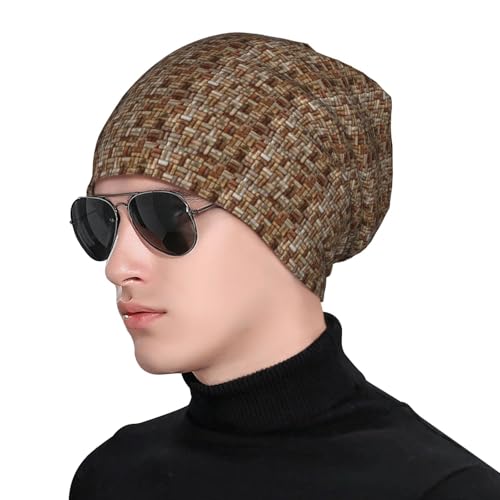 sackhg Wine Cork Print Winter Beanie Hat Men Women Soft Lightweight Thermal Cap for Outdoor Skiing Wear