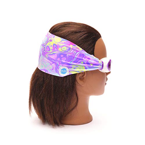 Splash Place SWIM GOGGLES with Fabric Strap - Adult & Kids Swim Goggles - PINKS & PURPLES